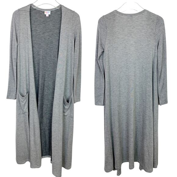 Lularoe Sarah Striped Cardigan Duster Small - Picture 1 of 5